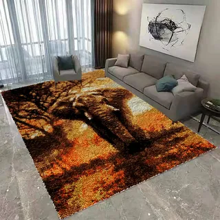 Laegnfho 85 x 115 cm Knüpfteppich Zum Selber Knüpfen DIY Verriegelungshaken-Kit für Erwachsene, Kreuzstich-Kit Teppich Herstellung Kissen Handarbeit für Anfänger, Teppich Knüpfen Set Erwachsene