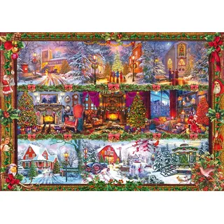 Schmidt Spiele Puzzle 1000 Teile Fröhliche Weihnachtszeit