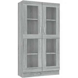 vidaXL Vitrine 82,5 x 30,5 x 150 cm Grau