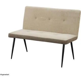 Hti-Living Polsterbank Joschka Taupe 112 x 40 x 48 cm