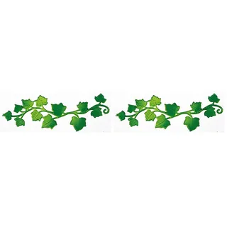 Rayher Wachsmotiv „Efeuranke, 12,5 x 4 cm, 1 Stück, Nicht gelackt, zum Kerzen verzieren, Verzierwachs Kommunionkerze, Taufkerze, Hochzeitskerze, Geburtstagskerze, 3134500 (Packung mit 2)