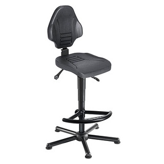 mey chair XXL Arbeitsdrehstuhl W13-25-H-PU-FS8 schwarz Kunstleder