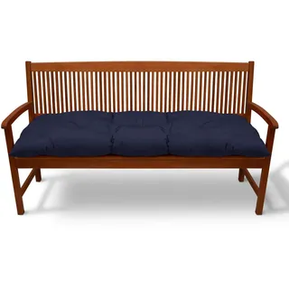 Beautissu Bankauflage 180 x 50 x 10 cm dunkelblau 1 St.