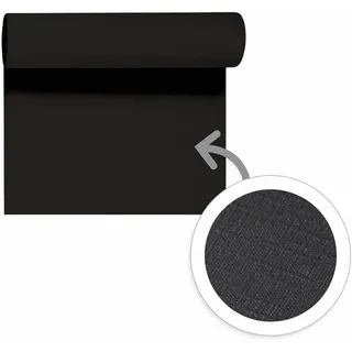 Duni Evolin® Tête-à-Tête-Tischläufer 0,41 x 24 m Schwarz