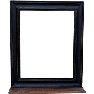 SIT Möbel Wand-Spiegel aus Mango-Holz | mit Ablage | schwarz | B 68 x T 10 x H 79 cm | 05806-11 | Serie CORSICA