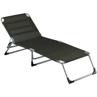 JANKURTZMÖBEL Fiam Amigo Big Dreibeinliege 207 x 75 x 40 cm schwarz klappbar