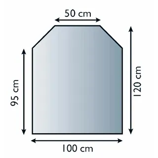 Lienbacher Funkenschutzplatte Glasbodenplatte 6-Eck 6mm Stärke