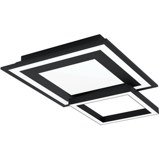 Eglo LED Connect Deckenleuchte SAVATARILA-C Schwarz 20W Warmweiß-Tageslichtweiß ...