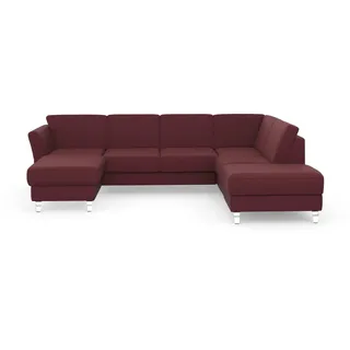 sit&more Wohnlandschaft U-Form rot