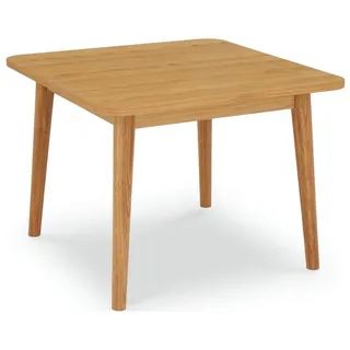 Feeling4Home Couchtisch Gorbin 70x70 cm Eiche Natur - Modern mit Massivholzbeinen, Leichte, natürliche Ausstrahlung mit skandinavischer Formensprache beige Quadratisch | 70 cm x 52 cm x 70 cm