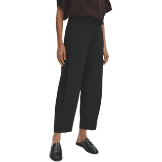 Someday Catsby Barrel Bundfaltenhose Schwarz 42