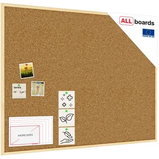 ALLboards Pinnwand 120 x 90 cm Braun