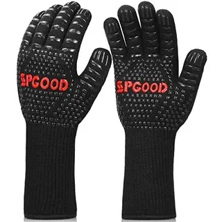 ✅​ Grillhandschuhe hitzebeständig Grillhandschuh 800 Grad feuerfeste Handschuhe