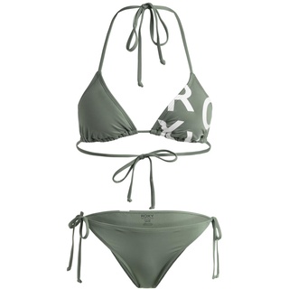 Roxy Beach Classics Tie Side - Triangle-Bikini-Set für Frauen Grün