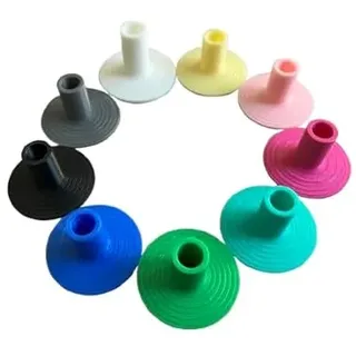 10 Halter für Gartenfackel, Mehrfarbig, DIY Beckenhülsen Set in Weiß