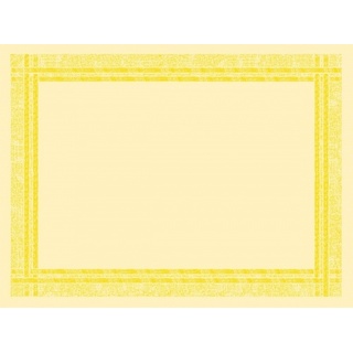 Mank Tischsets mit Webkante in Creme, mit Webkante in Gelb, 40 x 30 cm, 250 Stück - Platzdeckchen Tischdecke Einweg