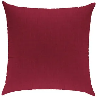 sunnypillow Dekokissen für Gartenmöbel, Palettenmöbel - Deko Kissen mit Reißverschluss 50 x 50 cm - Sofakissen mit Füllkissen - Kissen für Couch - Bequeme Zierkissen Rot