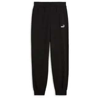 Puma Essentials Small No. 1 Logo Comfort High-Waist French Terry Jogginghose Damen 01 black S