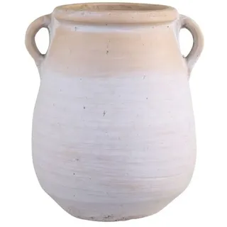 Chic Antique Dekovase aus Terracotta, H31,5/L27,5/B25,5 cm, creme