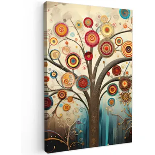 onlywow Leinwand Bilder Stilvoller Baum | Gr.: 20 x 30 cm