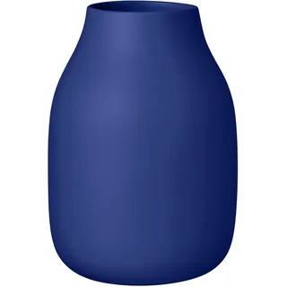 blomus Vase -COLORA- | Keramikvase für Blumen & Dekoration | Blumenvase Farbe Mazarine Blue matt | Größe L