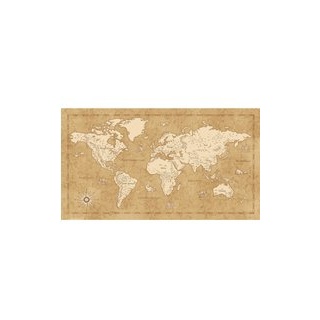 Komar Fototapete Vintage World Map B/L: ca. 500x280 cm