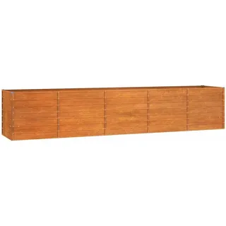 vidaXL Hochbeet Rostig 400 x 80 x 77 cm Cortenstahl