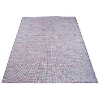 Teppich »Palm«, rechteckig, Wetterfest & UV-beständig, für Balkon, Terrasse, Küche, flach gewebt, 47794034-0 blau/pink 5 mm