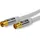 PRO Goobay 70319 vergoldet weiß 5 0m