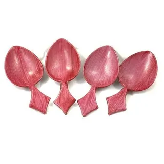 4x Tanz Löffeln/Oyun Kasik Plastik