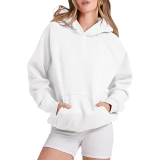 Hoodie Damen Oversize Sipperjacke Stussy Stüssy Pulli Essentials Hoodie 2024 2024 Tracksuit Y2k Hoodies Dünne Pullover Aesthetic Sweater Weißes Langarmshirt Sweatshirt Weiß Top