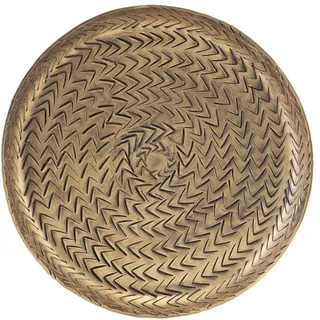 House Doctor Tablett Rattan, Ø16cm, gold