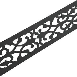 zaun|zu® Sichtschutzstreifen 19 x 255 cm Anthrazit Metall 2 St.