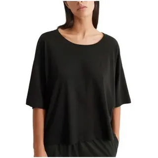 Marc O'Polo Marc O Polo Lounge Cropped Top Schwarz Baumwolle Small Damen