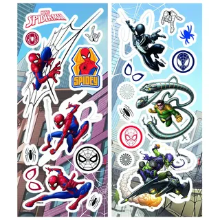 Komar - Disney - Deco-Sticker SPIDER-MAN - 14 x 33 cm - Wandtattoo, Wandbild, Wandsticker, Wandaufkleber, Walltattoo, Superheld, Spinne, Comic - 14805