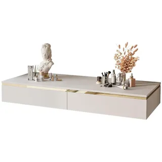 Lookway Schminktisch, Kaschmir, Holzwerkstoff, Uni, 2 Schubladen, Rechteckig, 102x15x44 cm, Wohnzimmer, Wohnzimmertische, Konsolentische