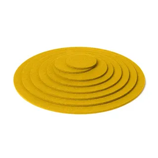 Untersetzer aus Filz rund  Ø 25cm wollweiss 03