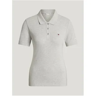 TOMMY HILFIGER EQUESTRIAN Damen Poloshirt Jubiläums-Kollektion grey melange L