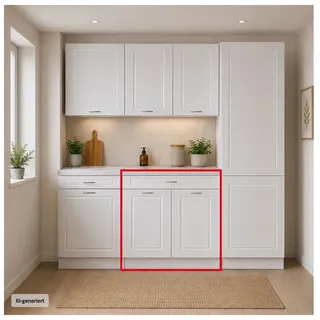 Hti-Living Unterschrank Jenna Country 80 x 50 x 83 cm Weiß