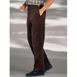 Cordhose CLASSIC, Herren, Gr. 24, Unterbauchgrößen, braun, 80% Baumwolle, 18% Polyamid, 2% Elasthan, unifarben, lang, Hosen