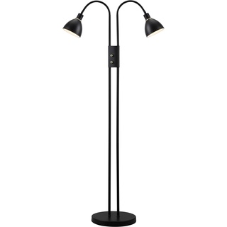 Stehlampe NORDLUX "Ray" Lampen Gr. 2 flammig, Ø 12 cm Höhe: 164 cm, schwarz (edelstahlfarben, schwarz) Bogenlampe Bogenlampen