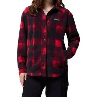 COLUMBIA BENTON SPRINGS Fleece Hemd 2026 mountain red omblur tonal - M