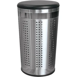 MSV Wäschekorb 46 l Silber