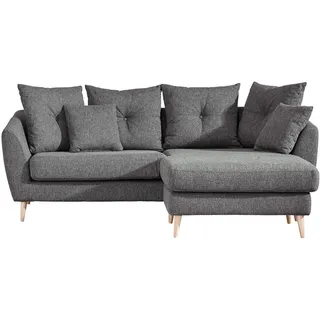 Landscape Eckcouch Polyester 3-Sitzer Dunkelgrau