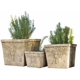 Mirabeau Übertopf Übertopf 3er Set Bissone terrakotta orange