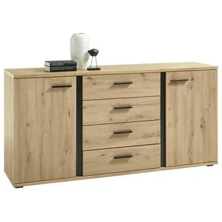 HBZ KANADA Sideboard 170 x 84 x 40 cm Schwarz
