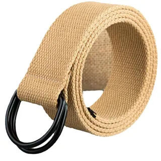 CECE&COLE Herren- Und Damen-Canvas-Gürtel, Geflochtener Stoff, Lässig Mit Metall-Doppel-D-Ring, Halbringiger, Verstellbarer Gurtband, Jeans-Bundgürtel, Lässiger Sportgürtel