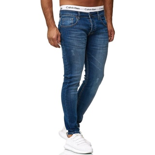 OneRedox Straight-Jeans 600JS (Jeanshose Designerjeans Bootcut, 1-tlg) Freizeit Business Casual blau 34