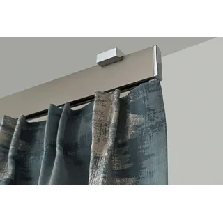 GARESA Gardinenstange »FLAT«, 1 läufig-läufig, Wunschmaßlänge, Rechteckprofil, perfekter Lauf, modern, verlängerbar, mit Endkappe