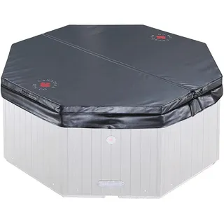 Canadian Spa Whirlpoolabdeckung achteckig schwarz 188x188 cm